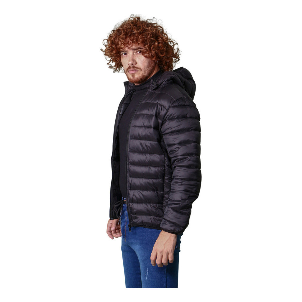 Jaqueta Puffer Bobojaco Masculina Corta Vento Capuz Removível Impermeável  Entrega Rápida Casaco de