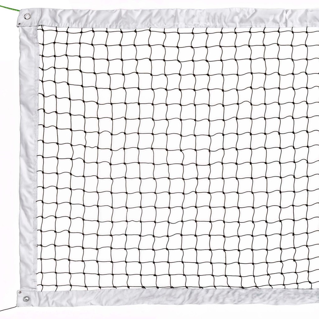Rede de Beach Tennis Oficial 4 Faixas PVC Com Cabo de Aço 8,2m X 1m Branco Resistente