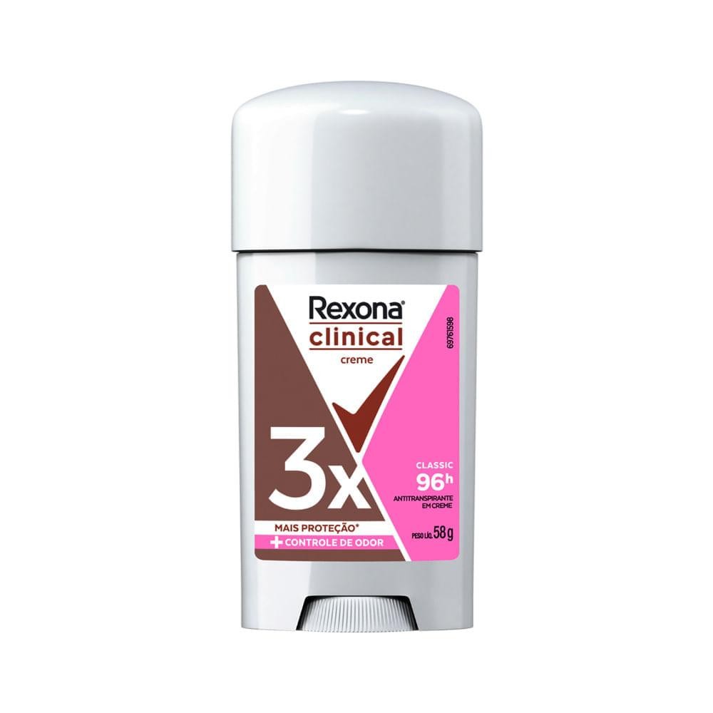 Desodorante Rexona Feminino Clinical 58Gr Creme Classic