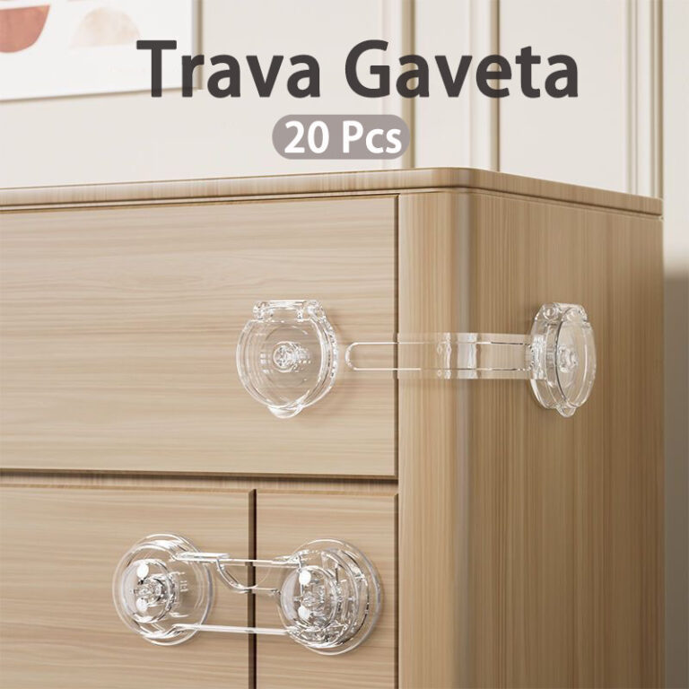 Kit 20 Und Trava Gaveta Armario Segurança Proteto