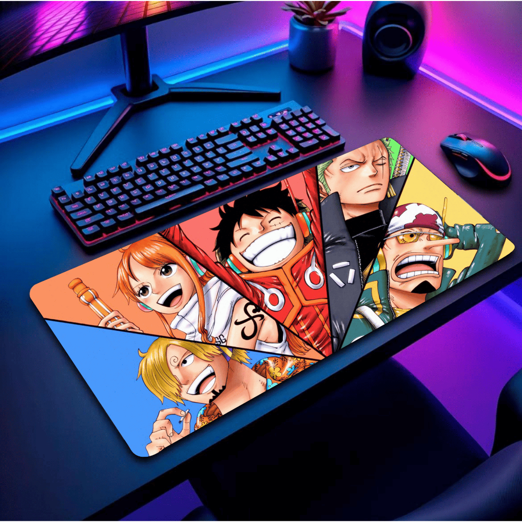 Mouse Pad Gamer Animes Grande Personalizado Varias Estampas RGB Apoio Exclusivo Confortável Para Esc