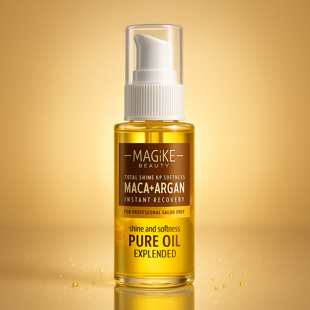 Óleo de Argan  50 ml Hidratação Profunda, Brilho Intenso e Fim do Frizz MAGIKE