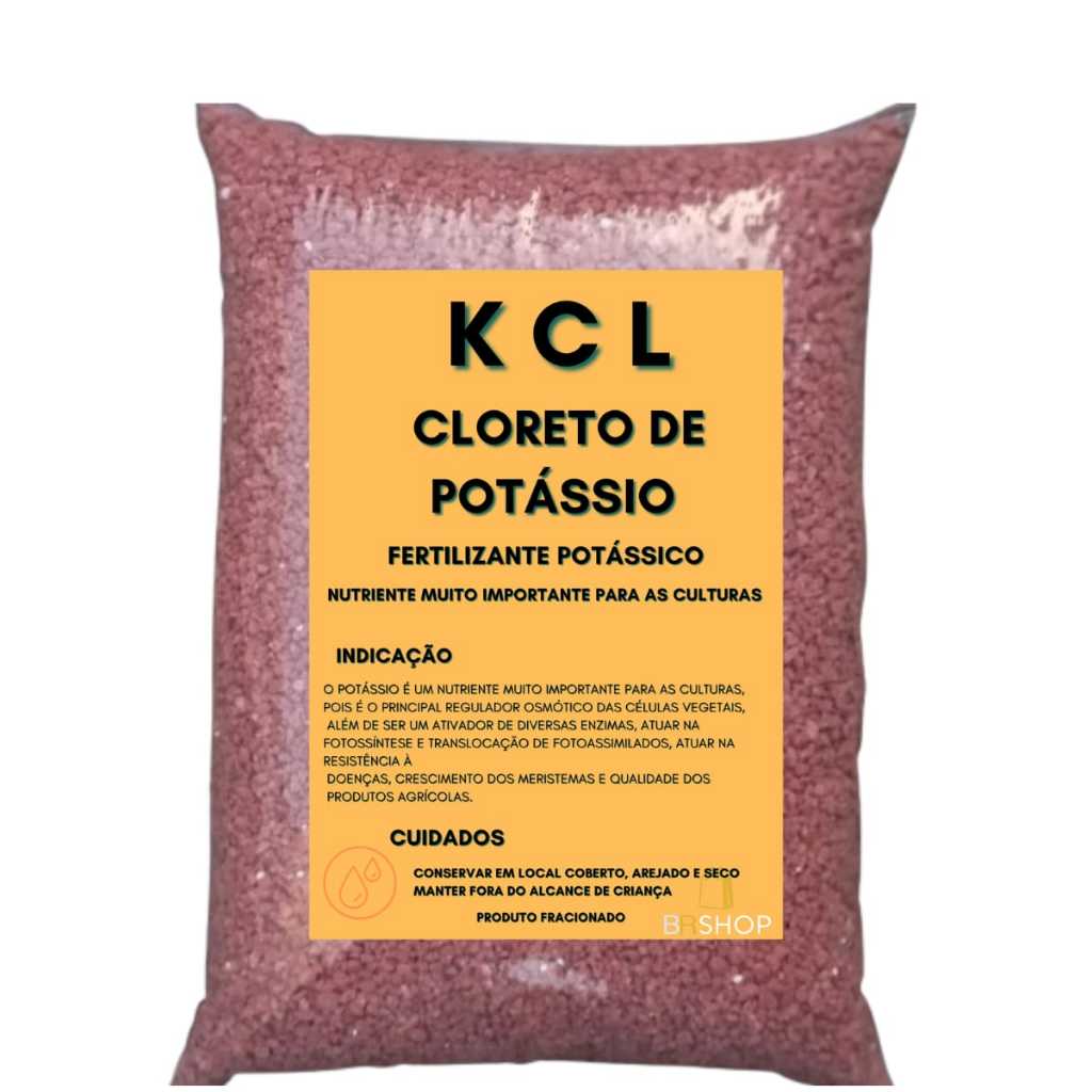 Cloreto De Potássio KCL Granulado 1kg NPK 0-0-60 Heringer