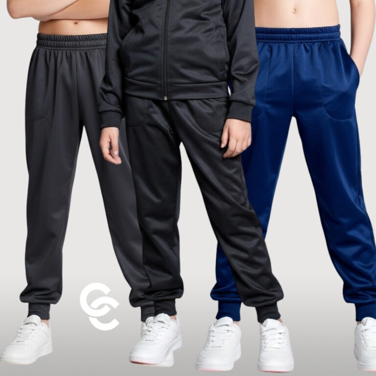 KIT COM 3 CALÇAS UNISSEX MODELO INFANTIL ESCOLAR 