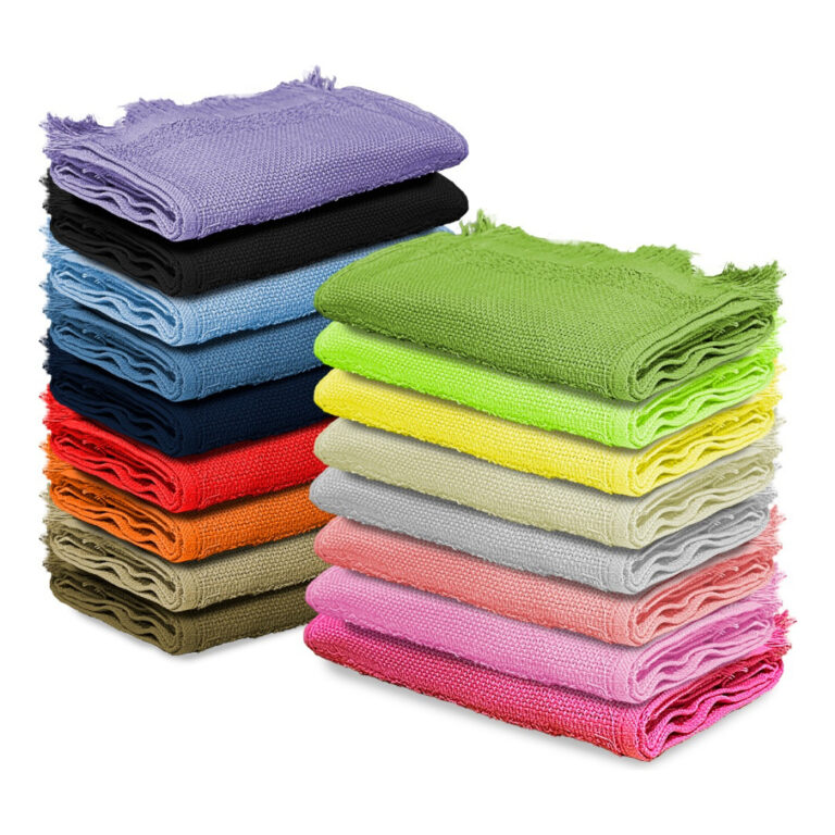 Kit 10 Toalhas Social P/ Academia Lavabo Franja Bo