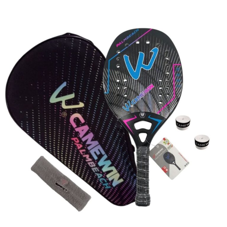 Raquete Beach Tennis Camewin 100% Fibra Carbono 3k