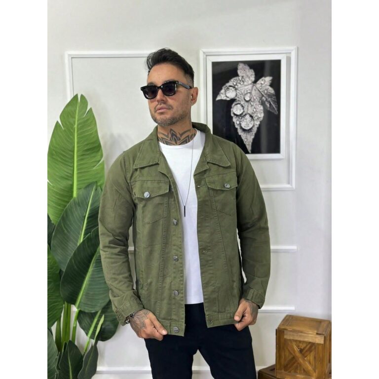 Jaqueta Jeans Masculina 100% Algodão Premium Casa