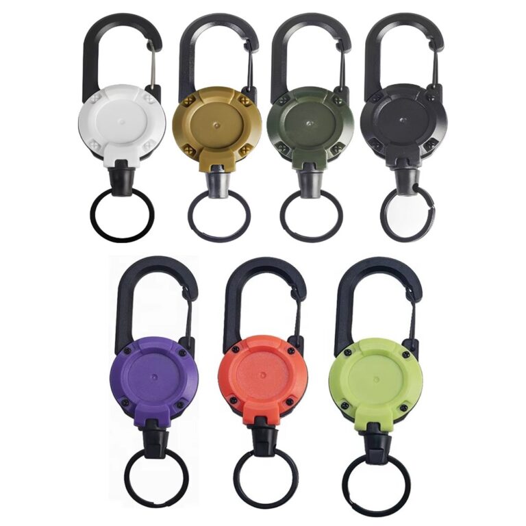 Chaveiro Mosquetão Retrátil Extensível 60cm Tá