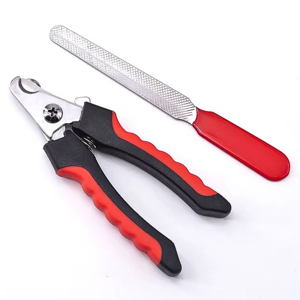 Kit Cortador Alicate + Lixa De Unha Gatos E Cães Grande Alicate Cortador de Unha Pet para Cachorro H