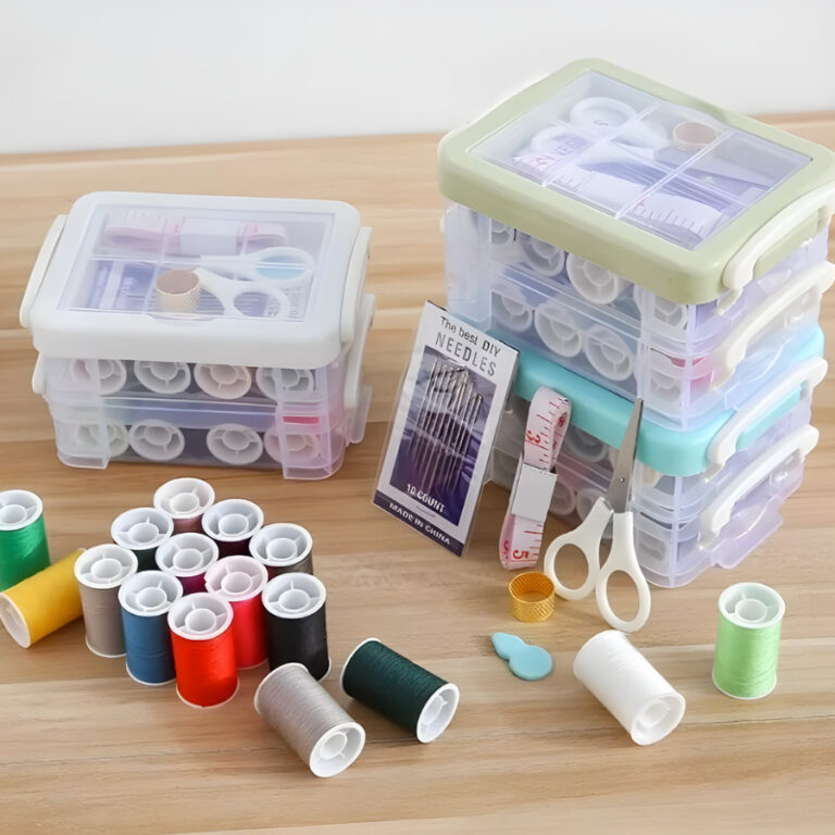 Caixa de Costura e Mini Maleta  De Costurar Fita M