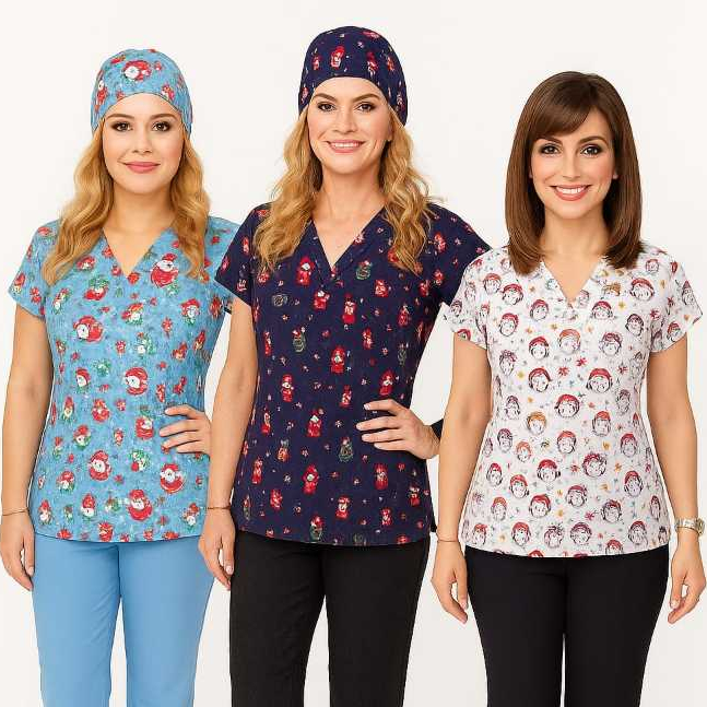 Scrub de Natal – Bata – Pijama hospita