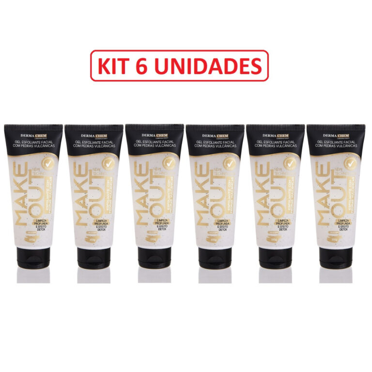Kit C/6 Gel Esfoliante Facial Pedras Vulcânicas M