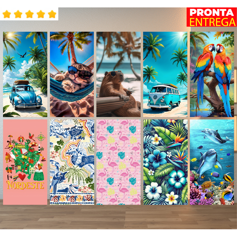 TOALHA DE PRAIA PISCINA BANHO FELPA ESTAMPADA ESCOLHA A SUA