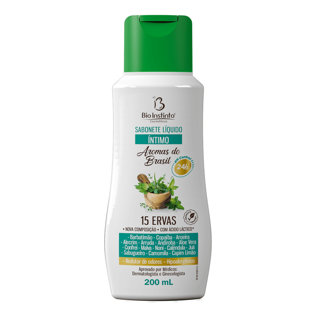 Sabonete Líquido Íntimo 15 Ervas 200ml – Bio Instinto
