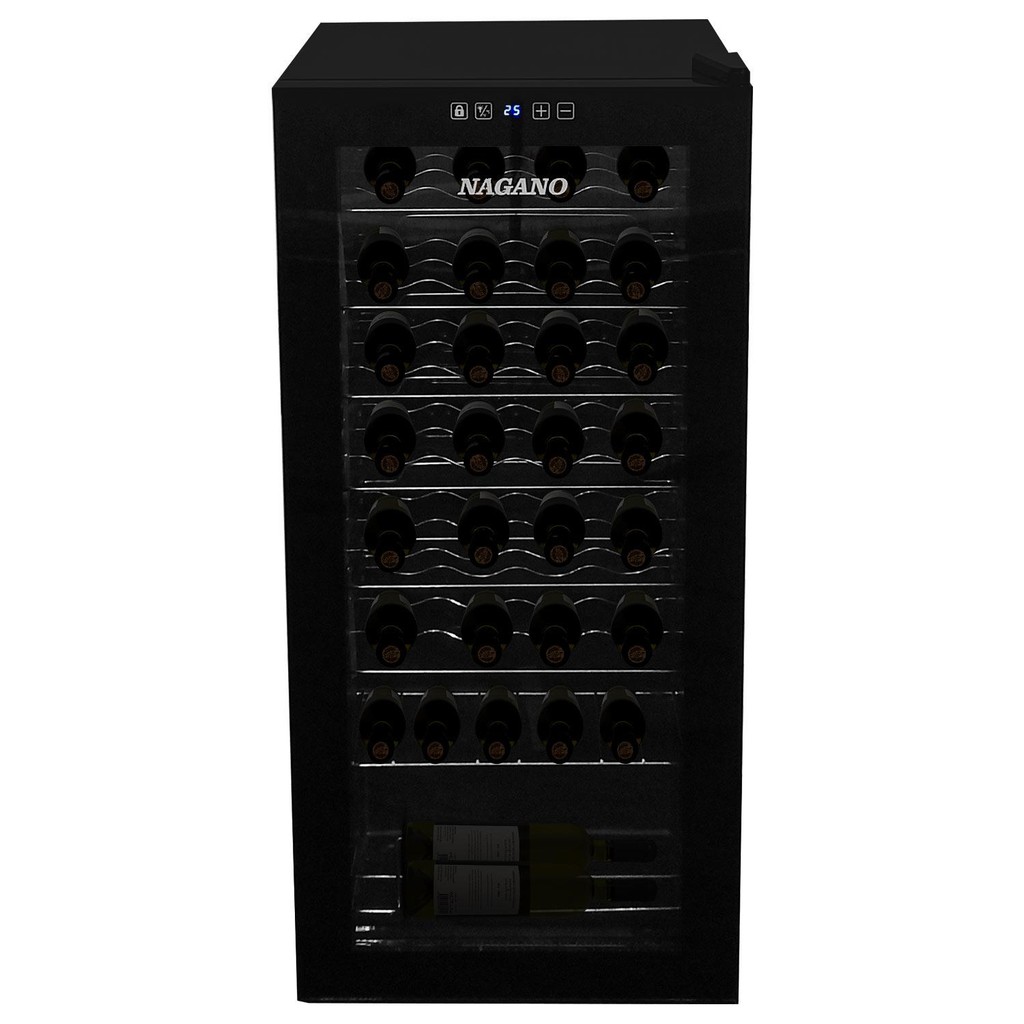 Adega de Vinhos Climatizada 32 Garrafas 94 L Display Digital 110v