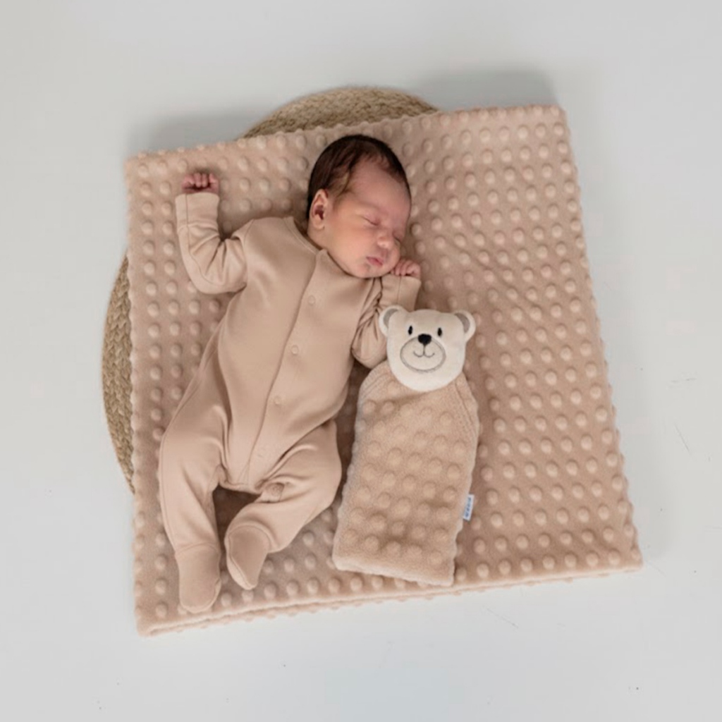 Manta Cobertor de Bebê c/ Naninha Para Menina Menino Infantil Mantinha Premium 02 Peças