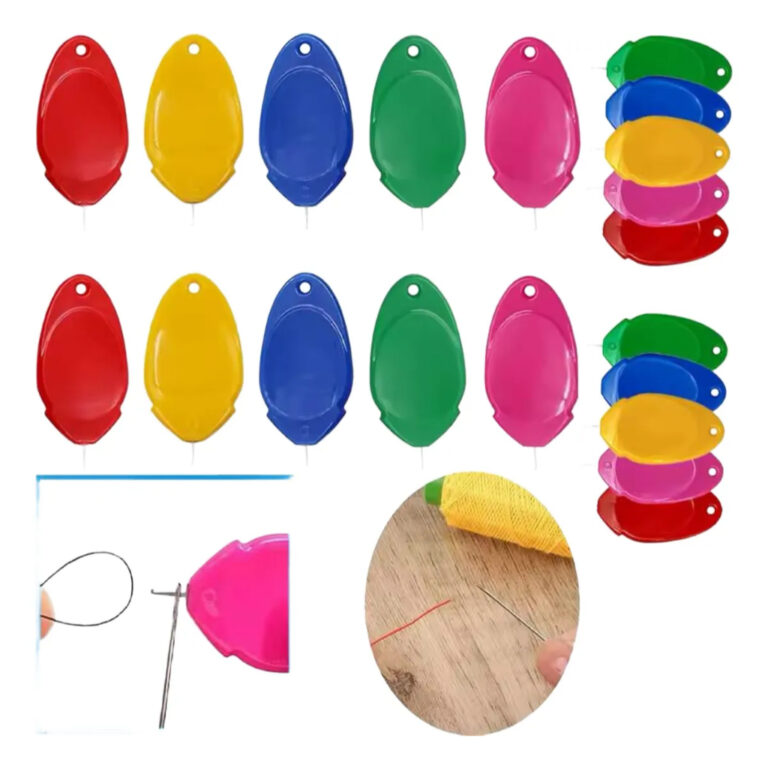 Kit 6 Passador Colocador de Linha em Agulha Alfine