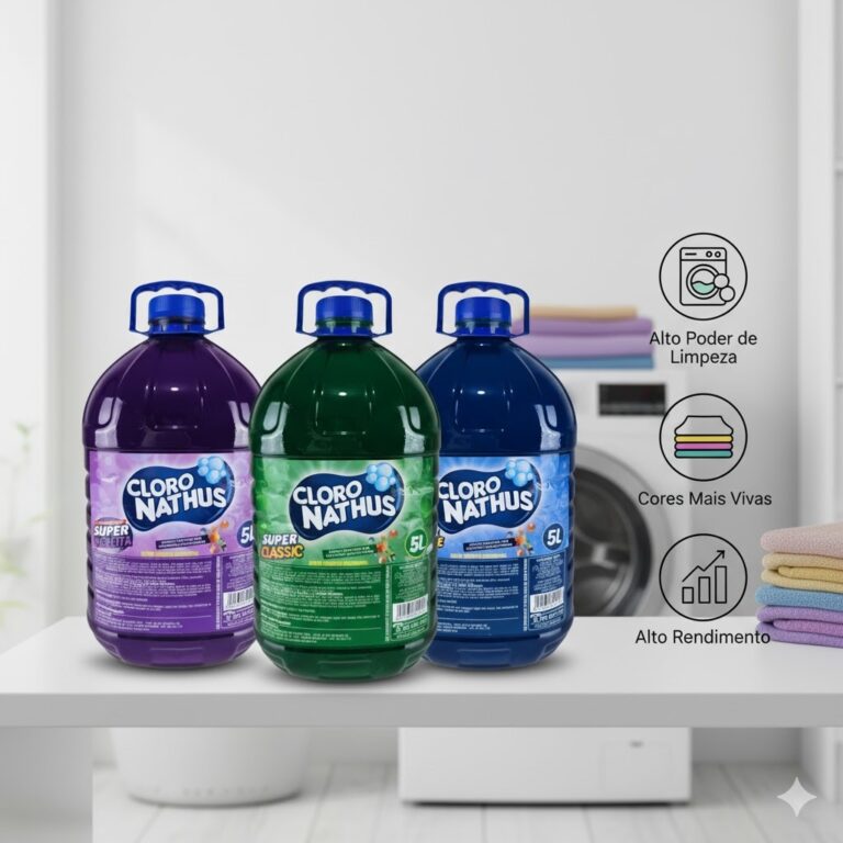 Sabão Líquido Lava Roupas 5L Limpeza Profunda + 