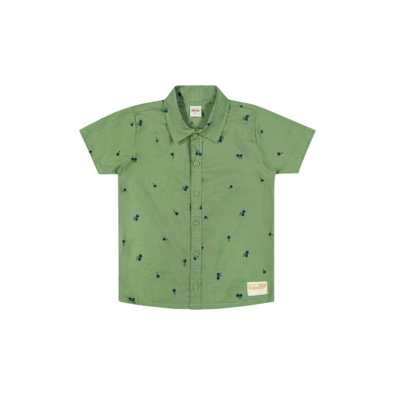 Camisa Infantil Menino Verde Elian Verde