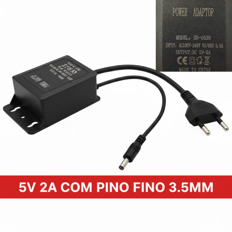Fonte Camera wifi 5v-2a Pino Fino 3,5mm 110-220v P
