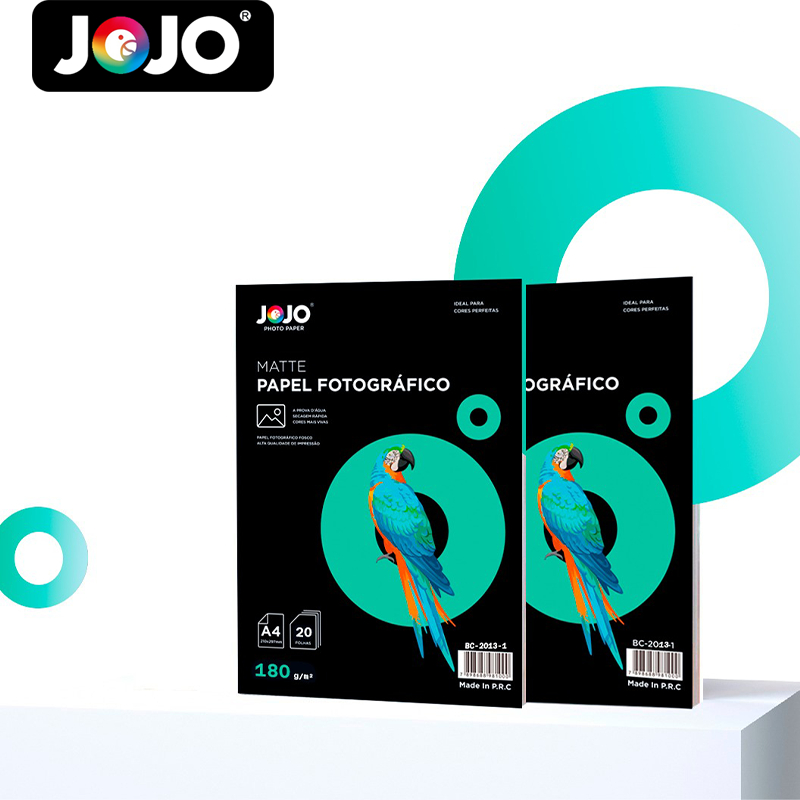 20/40/80/100 FOLHAS Papel Fotográfico 180g Matte Fosco A prova dágua p/ impressão jato de tinta Cora