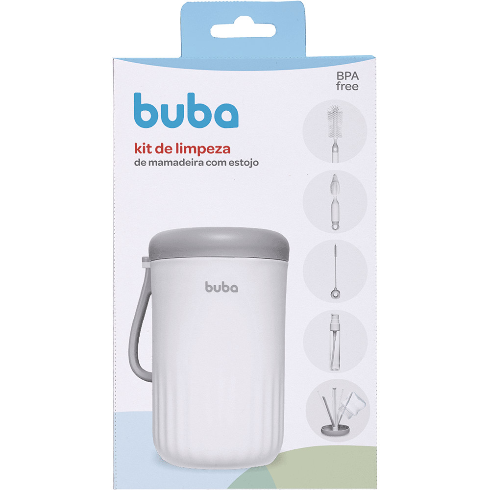 KIT PORTÁTIL PARA LIMPEZA DE MAMADEIRA COM ESTOJO BUBA