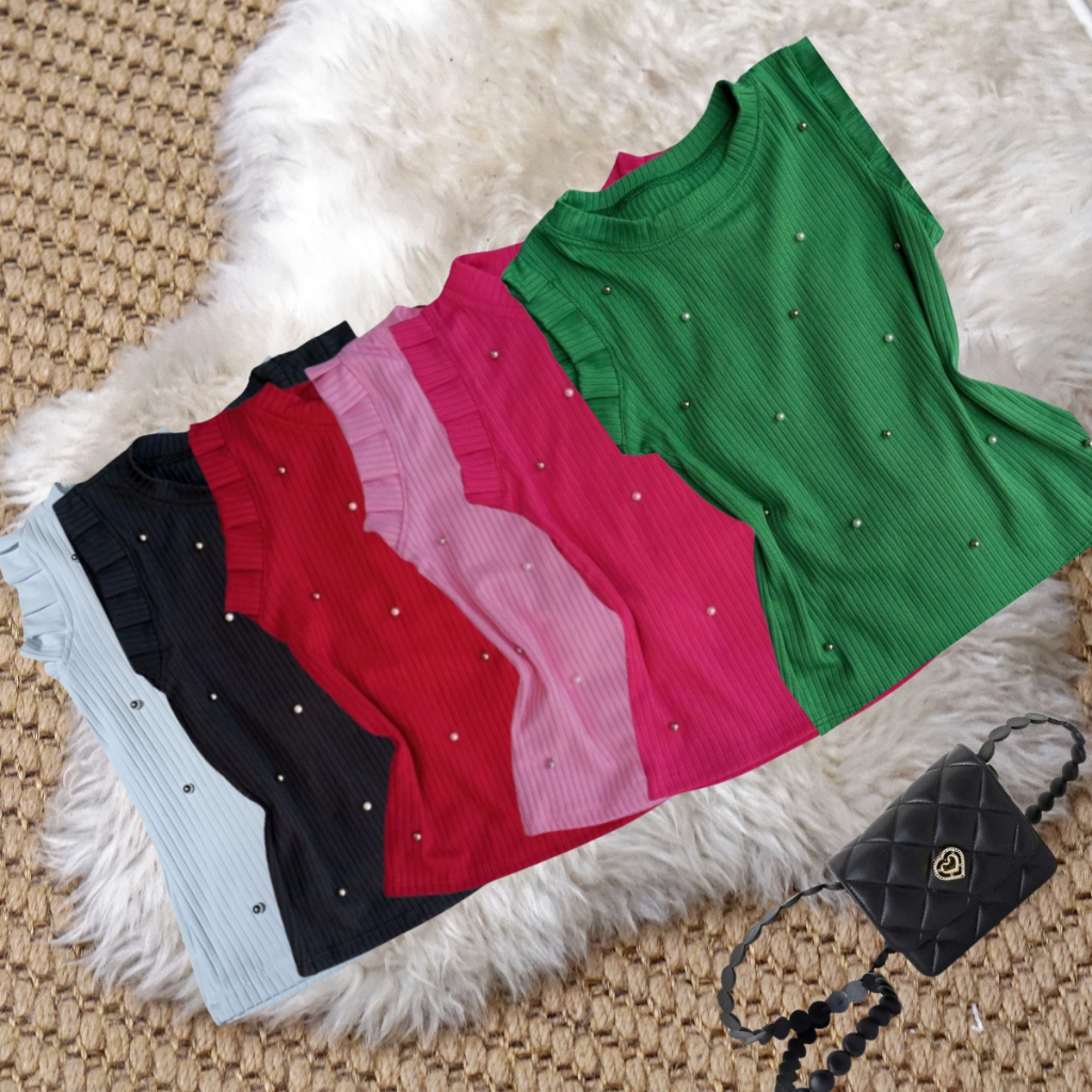 Blusa Infantil Menina Malha Canelada – PREMIUM