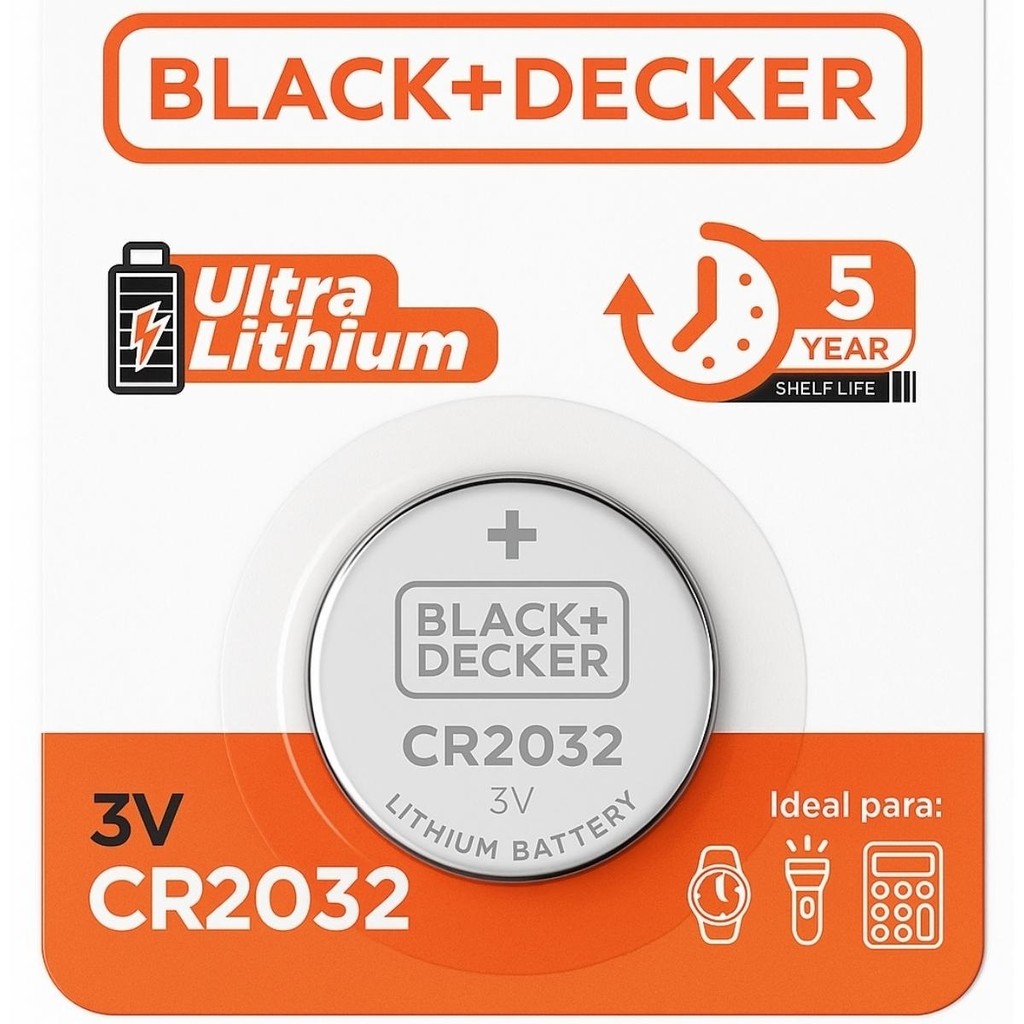BATERIA DE LITIO CR2032 3V BLACKEDECKER