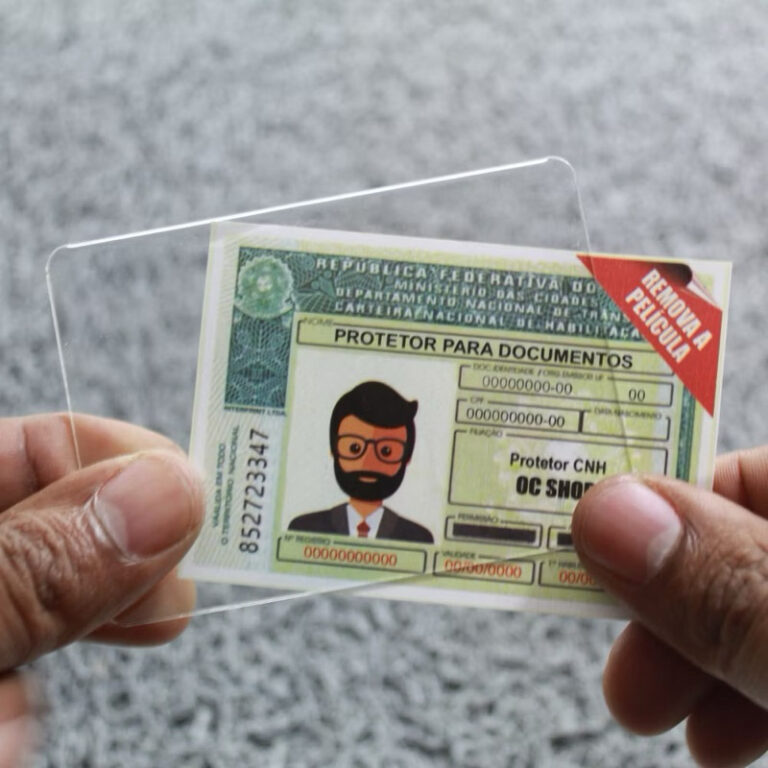 Capa Porta Documento Acrílico – CNH | RG AN