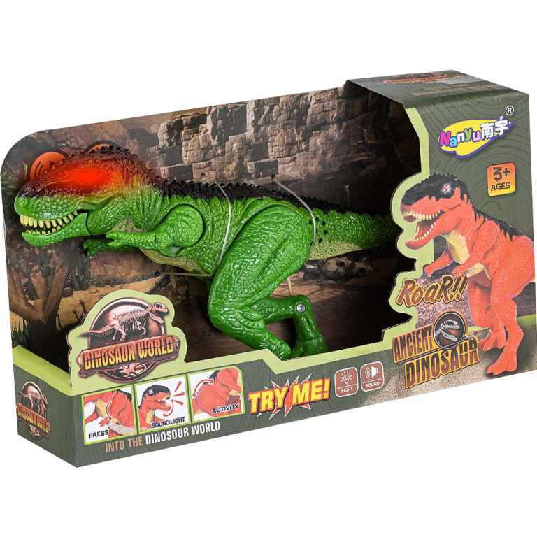 Brinquedo Dinossauro T-Rex Pequeno Com Som e Luz- 