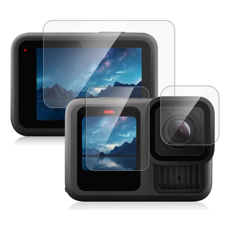 Pelicula de Vidro Protetora para Tela E Visor Gopro Hero 13/ Gopro Hero 9/10/11/12