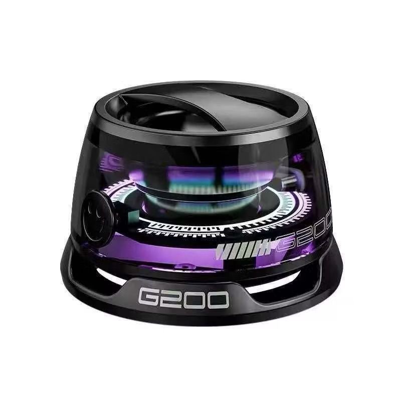 Caixa De Som LED Bluetooth magnético portátil atmosfera colorida RBG mini Speaker à prova dágua