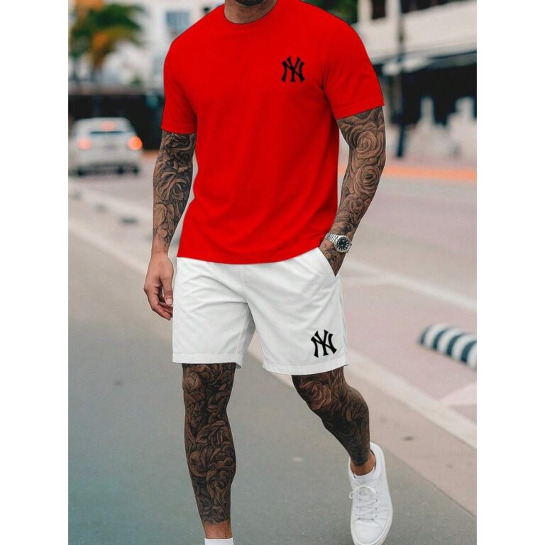 Kit Camiseta + Short Conjunto NY Camisa de Algodã