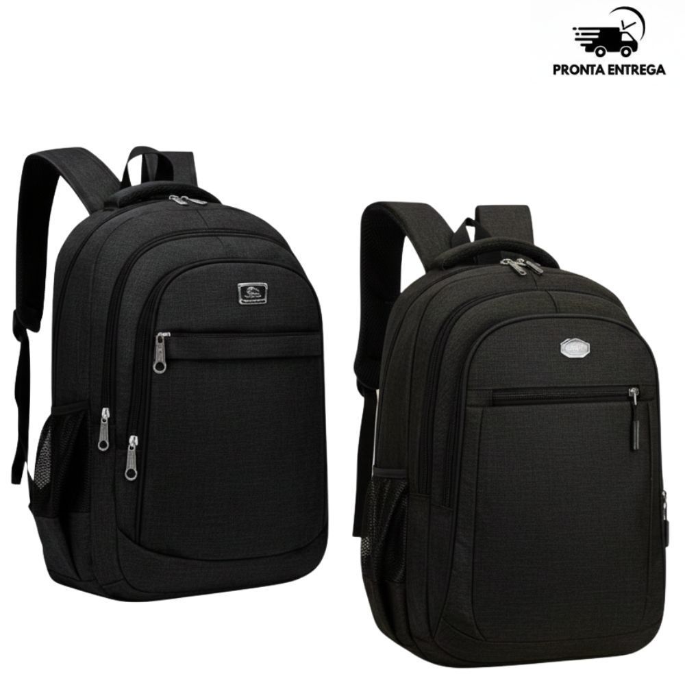 Kit 2 Mochilas Mala Bolsa Viagem Reforçada Notebook Impermeável Unissex Escola Trabalho