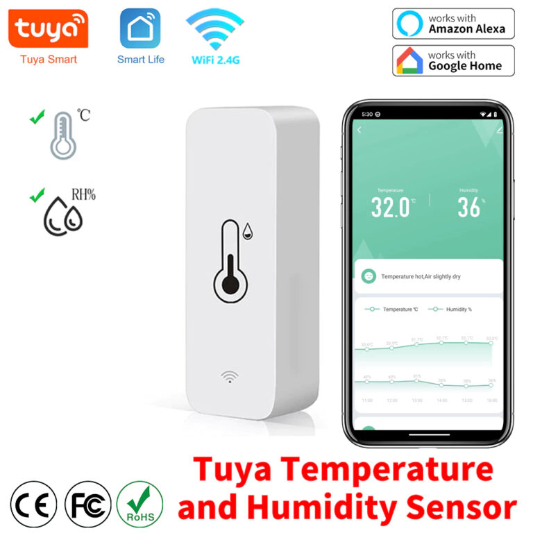 Sensor Wifi Temperatura E Umidade Alexa Google hom