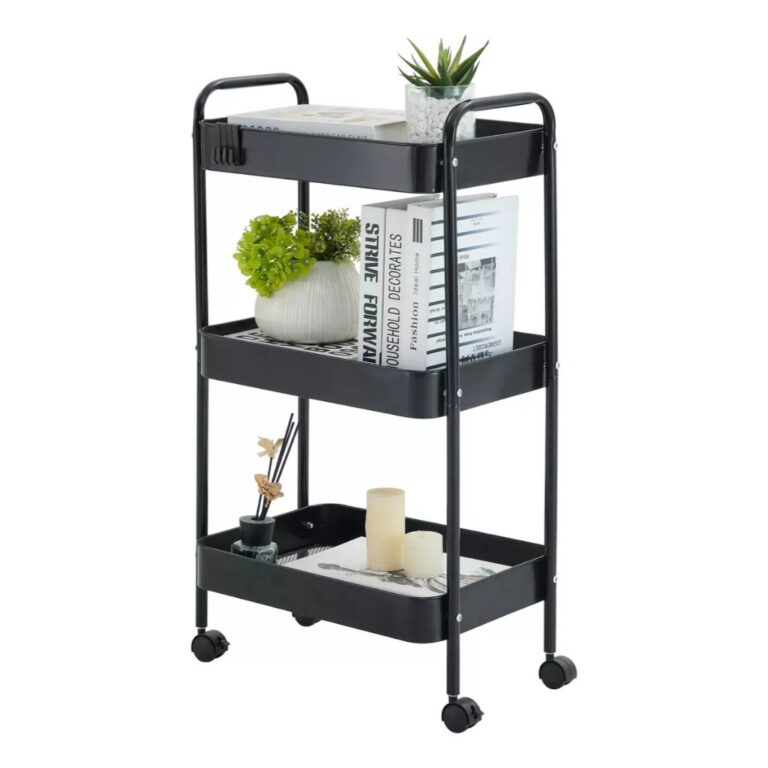 Carrinho Organizador Gala Em Metal 3 Divisórias C