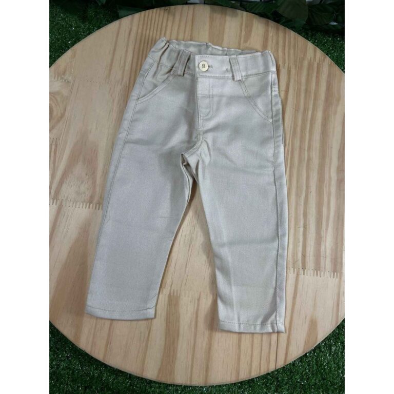 Calça Nude de Brim Infantil