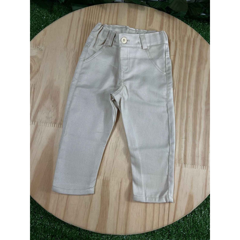 Calça Nude de Brim Infantil