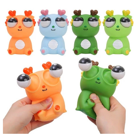 Dragão e Capivara de Brinquedo  Olhos Grandes e E