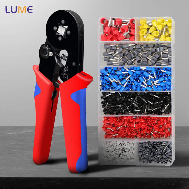 Kits Alicate Crimpar + 1200 Terminais Ilhós 0,25 