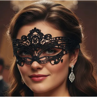 Máscara Veneziana Glitter Luxo Sexy Onlyfans Camg