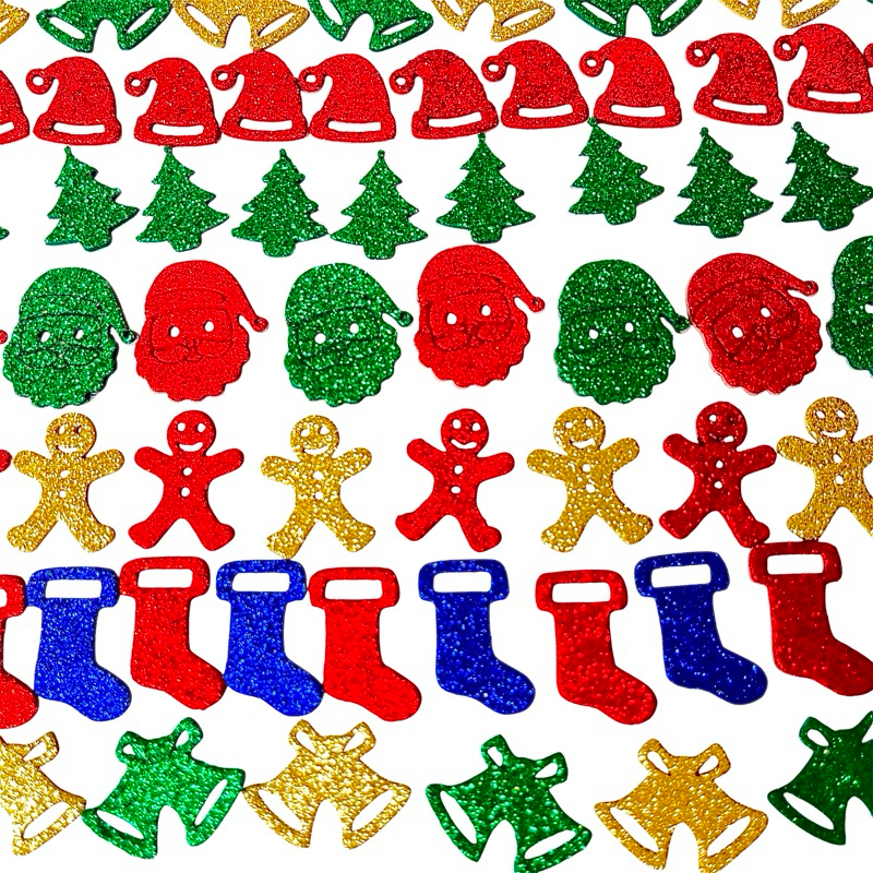 100 Adesivos Pet Aplique Natal Eva Glitter Pet Shop Cães