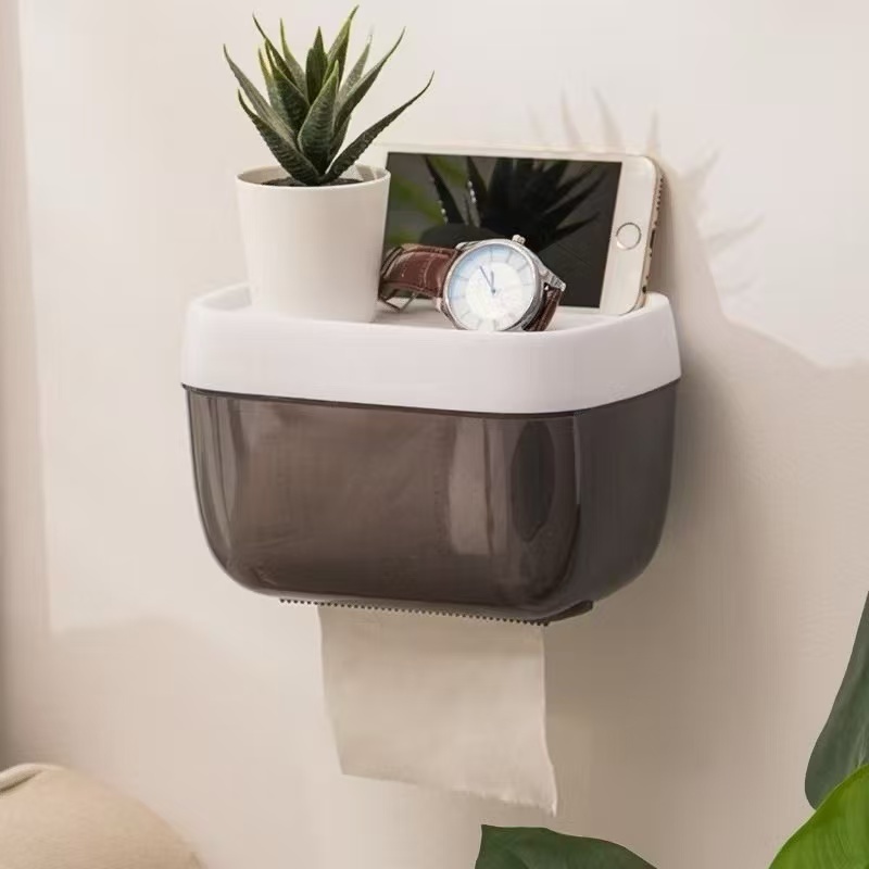 Porta Papel Higiênico De Parede À Prova D Água Colável