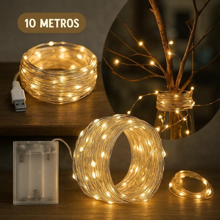 Fio de Luzes Led Fada 10 metros 100 Leds USB ̵