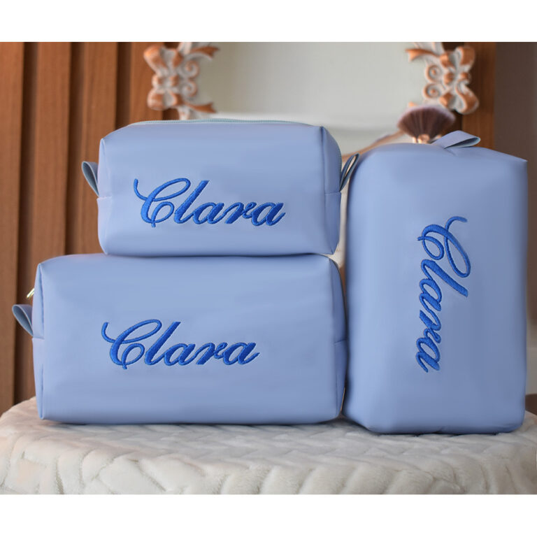 Kit Necessaire Personalizado 3 Peças Feminina Org