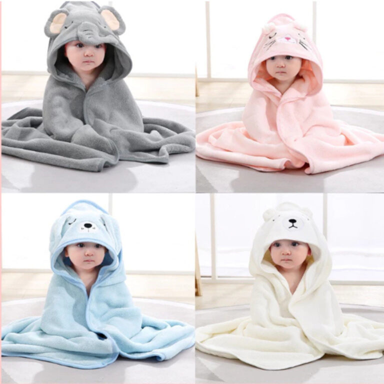 Toalha Banho Bebê Capuz Roupão Infantil Recém N