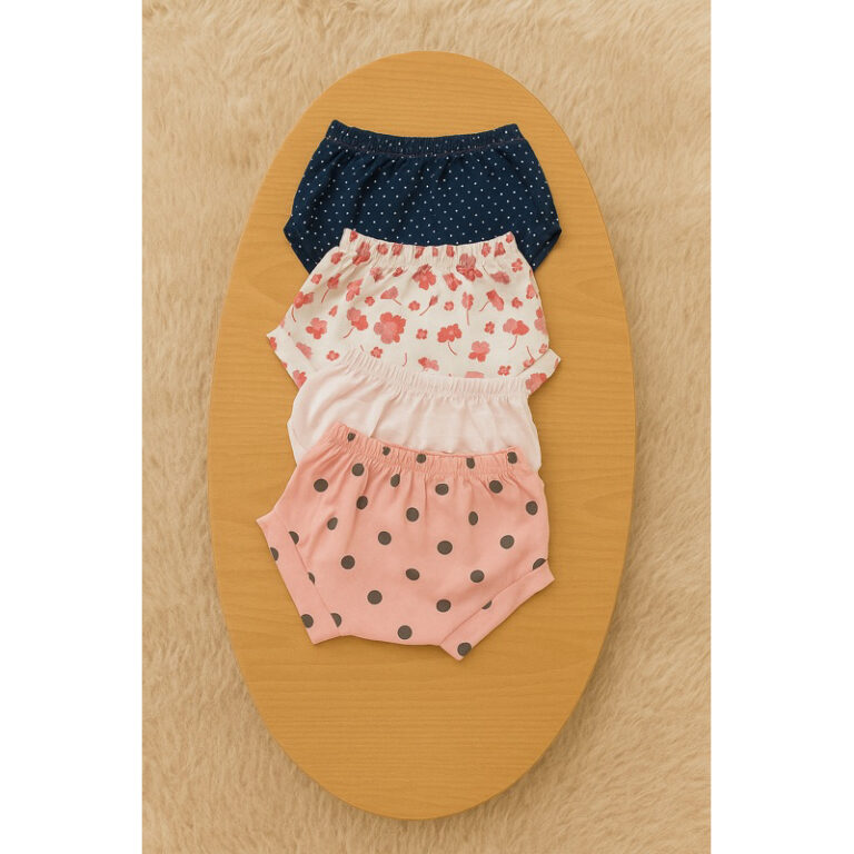 KIT COM 4 TAPA FRALDAS FEMININO