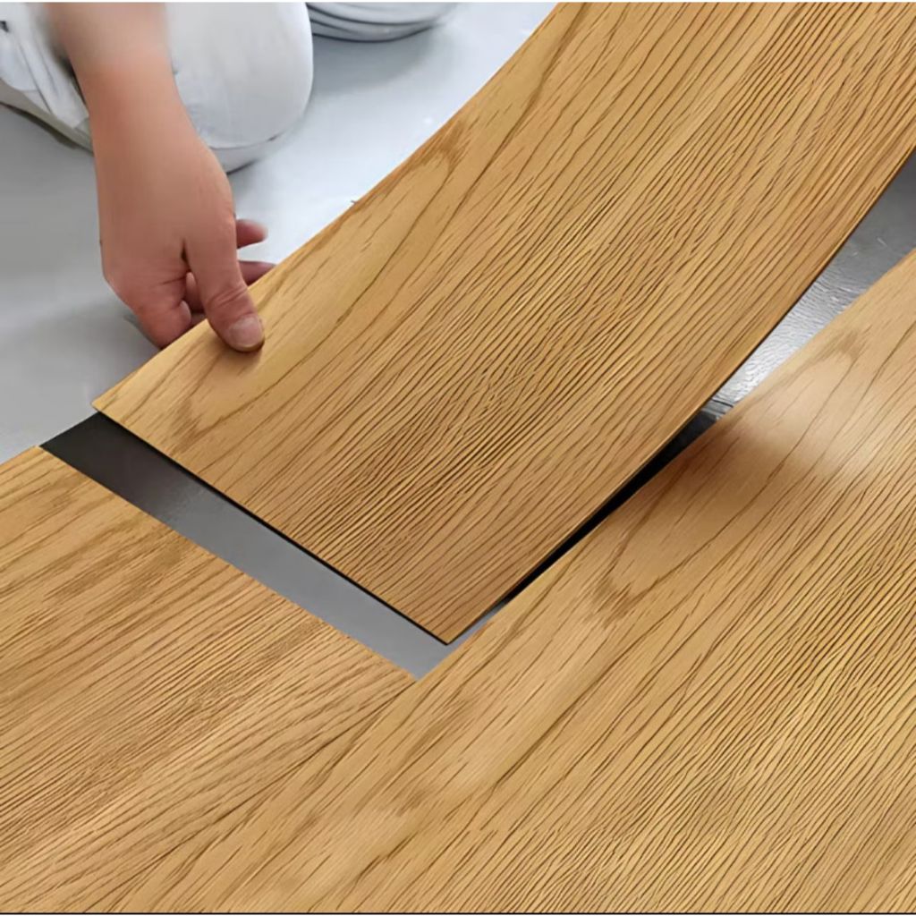 Kit Placas Piso Painel Revestimento Auto Colante Mdf Vinílico Adesivo Lavável Madeira 45×11-cm