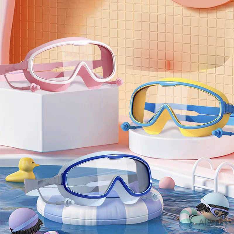 Óculos de Natação para Crianças – Lentes Grandes para Meninos e Meninas, Óculos Confortáveis para Pi