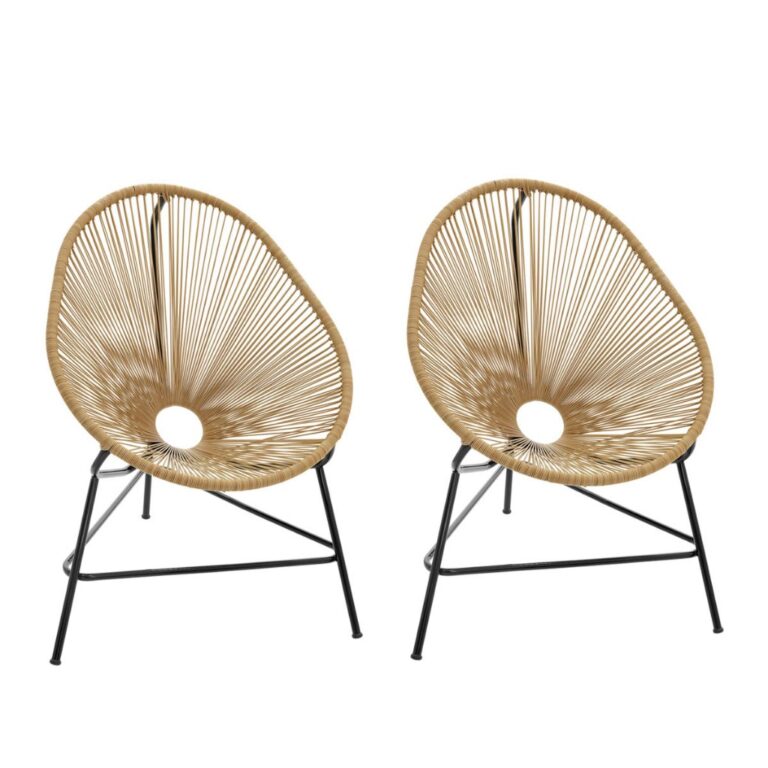 Kit Com 2 Cadeiras Acapulco Fio Fibra Sintética �